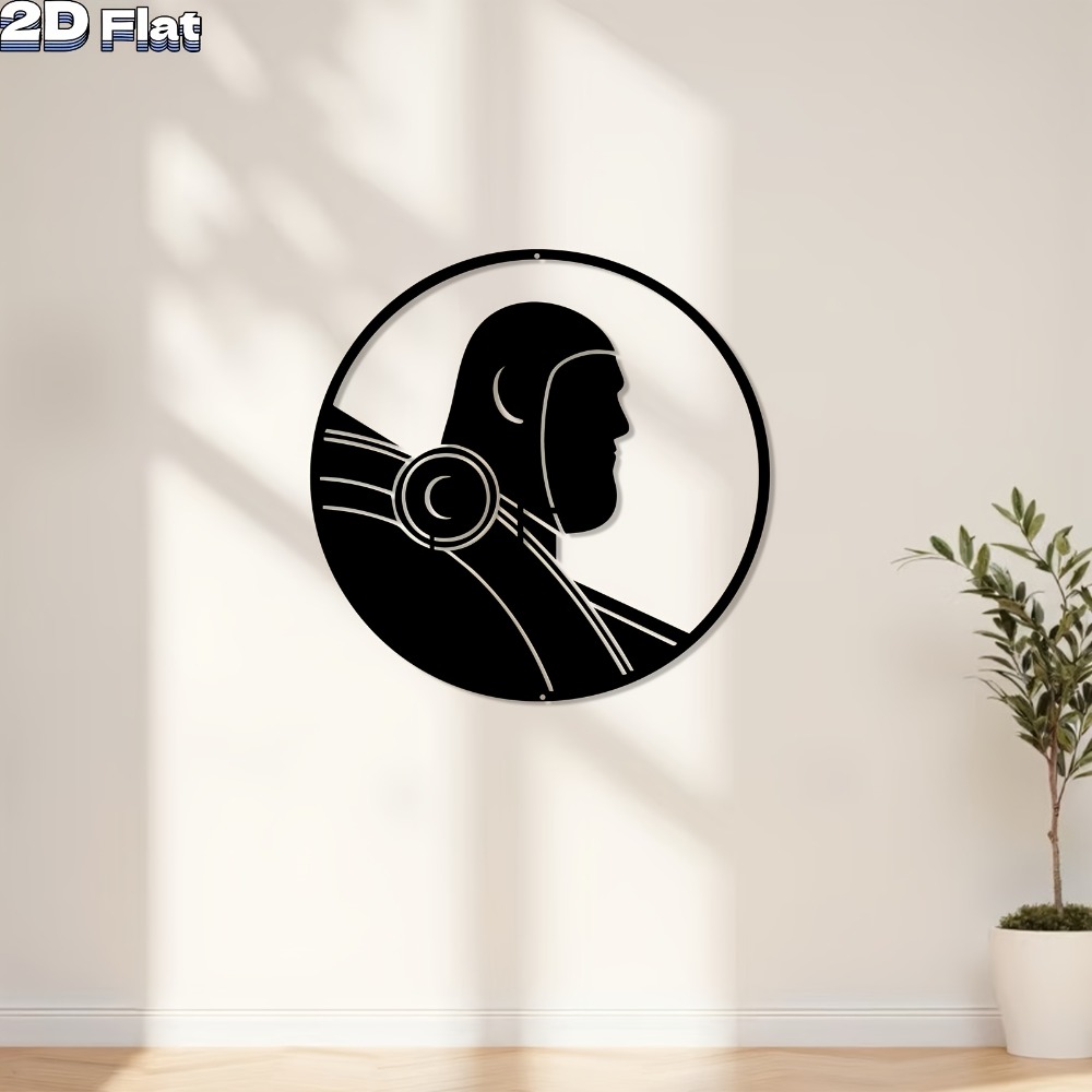 Tech Office Wall - Modern Robot Aluminum Wall Art Weatherproof