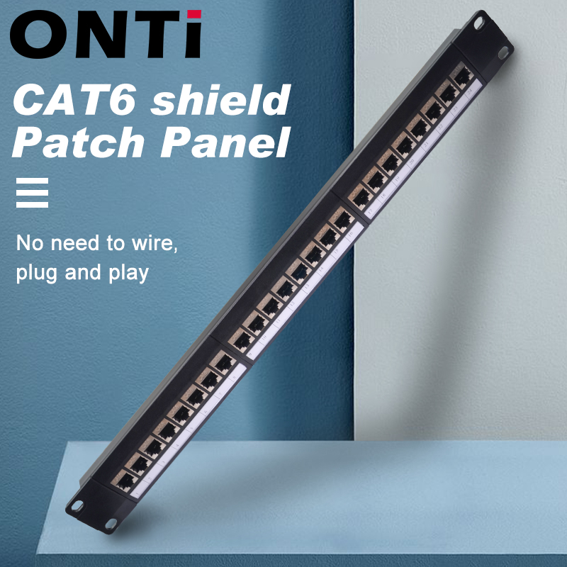Patch Panel Cat6 - ONTi 19in 1U Rack 24 Port