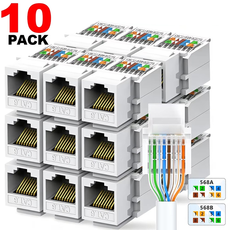 Patch Panel Cat6 - Cat6 Keystone Ethernet RJ45 Network Module