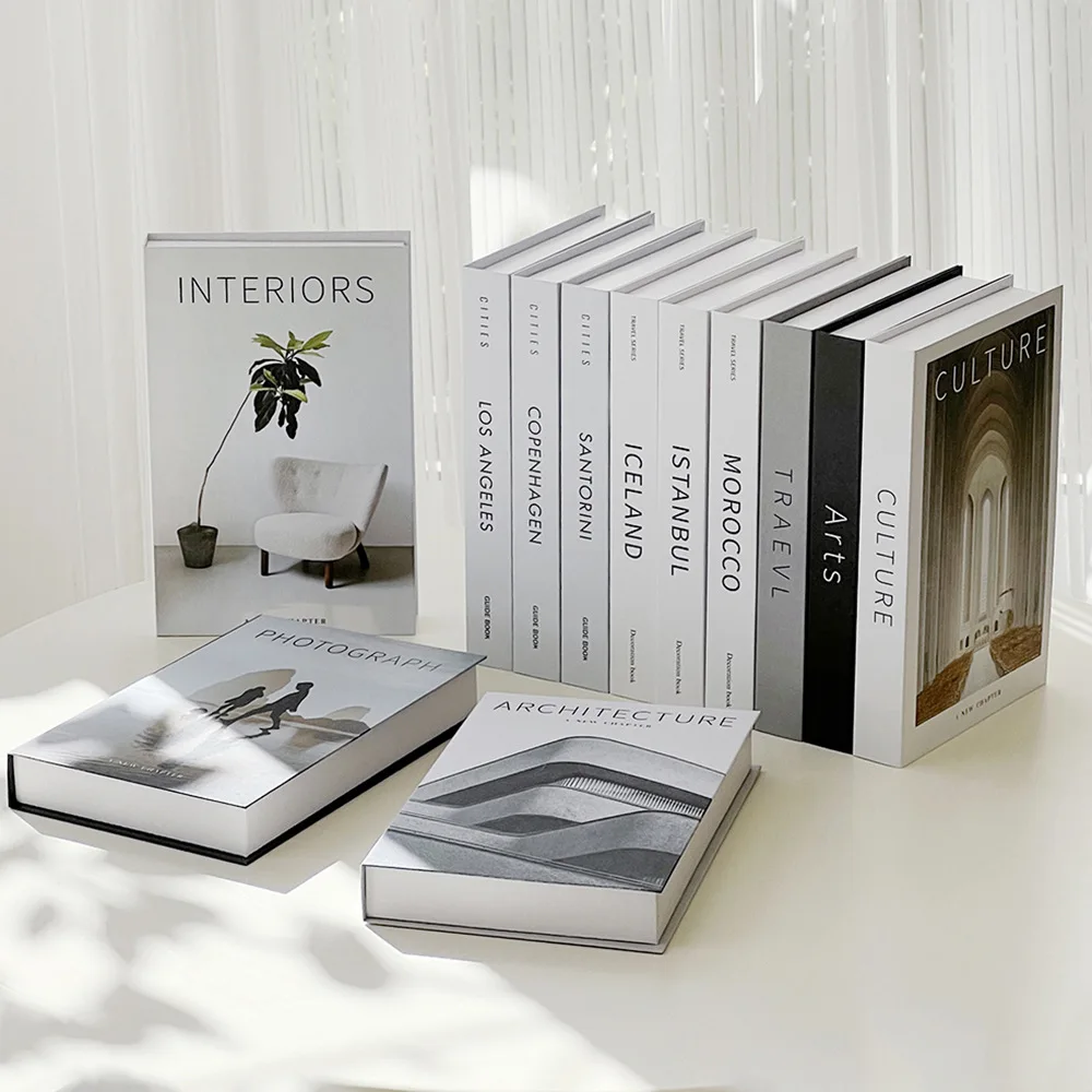 Office Technologies - Minimalist Modern Decorative Fake Books Props