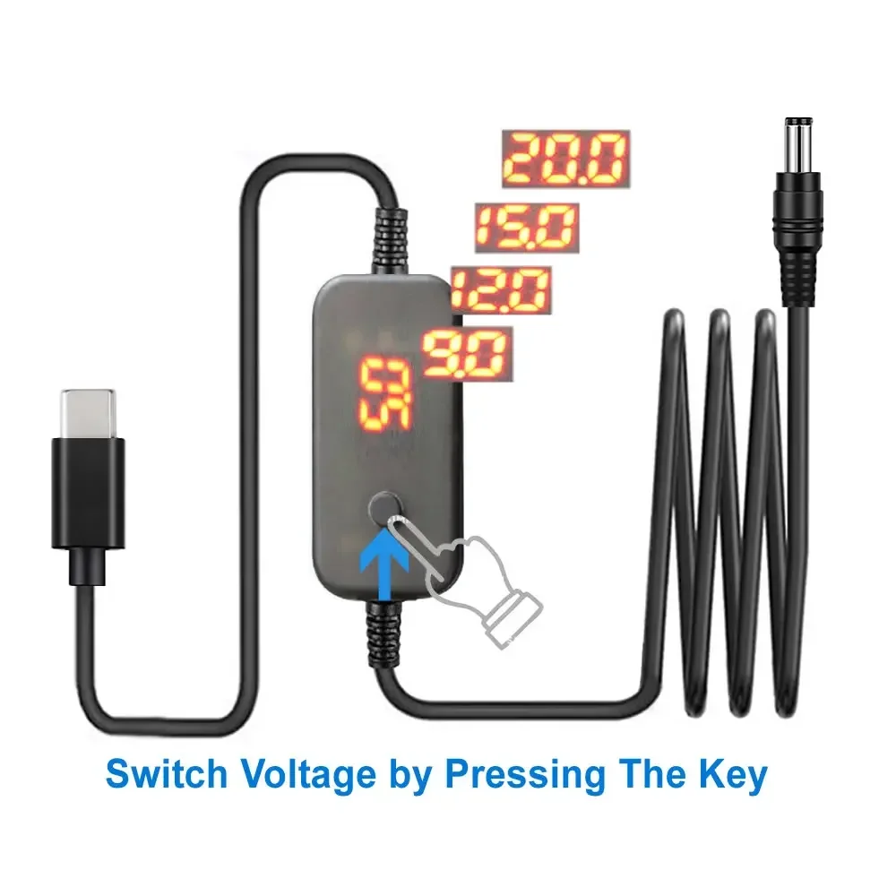 Cable Lock Laptop - Type C to DC5.5x2.1mm Power Adapter