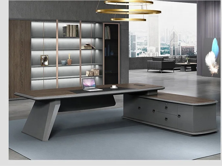 High Tech Office Room - 2026 High-Tech Luxury Executive Office Desk