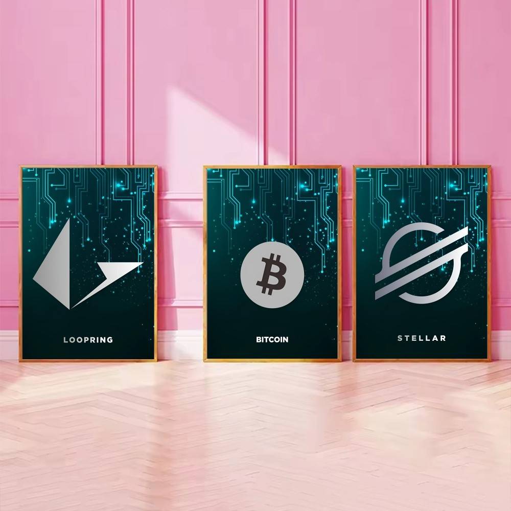 Tech Circuit Crypto Symbol Pos - огляд і ціна Tech Office Wall