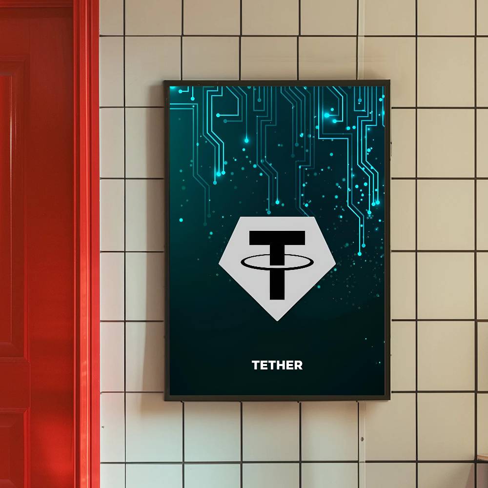 Tech Circuit Crypto Symbol Pos - огляд і ціна Tech Office Wall