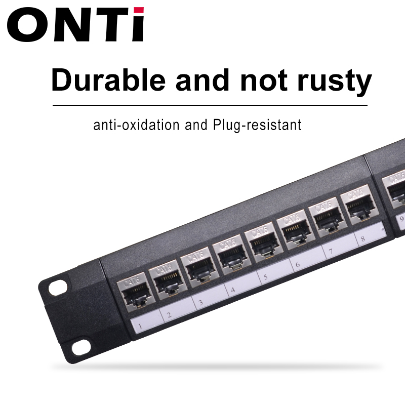 ONTi 19in 1U Rack 24 Port CAT6 - огляд і ціна Patch Panel Cat6