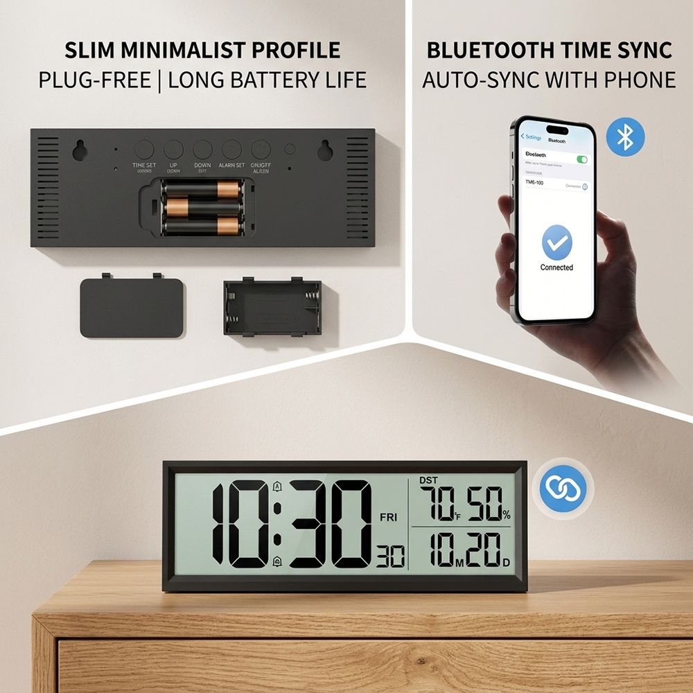 Digital Alarm Clock with Temp  - огляд і ціна Office Tech Gadgets