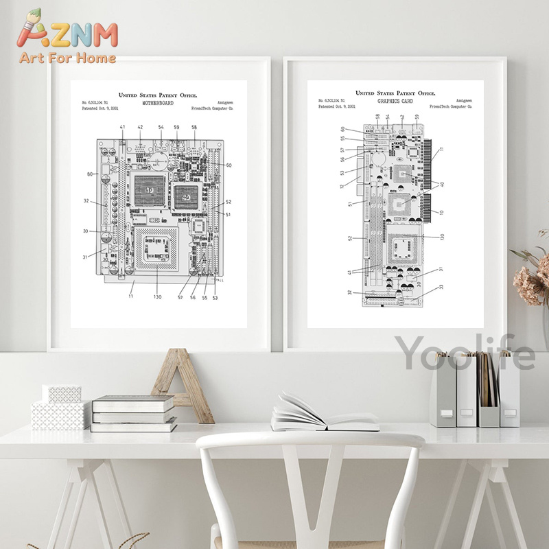 AZNM Computer Motherboard Pate - огляд і ціна Tech Office Wall