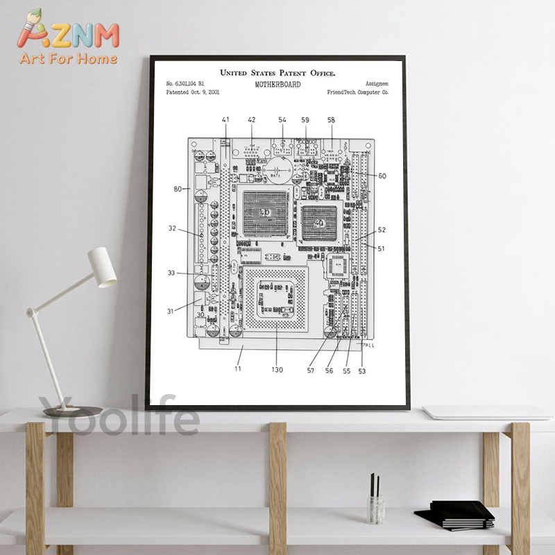 AZNM Computer Motherboard Pate - огляд і ціна Tech Office Wall