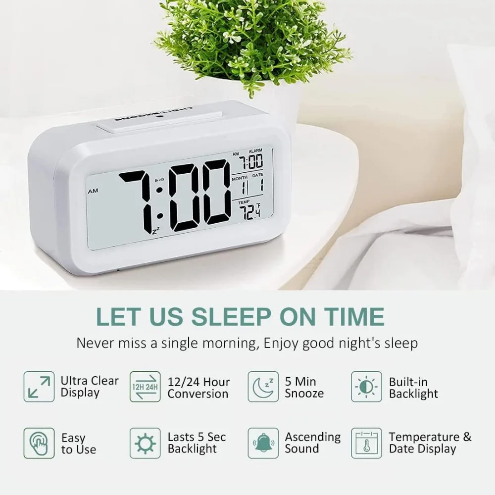 LED Electronic Digital Alarm C - огляд і ціна Office Tech Gadgets