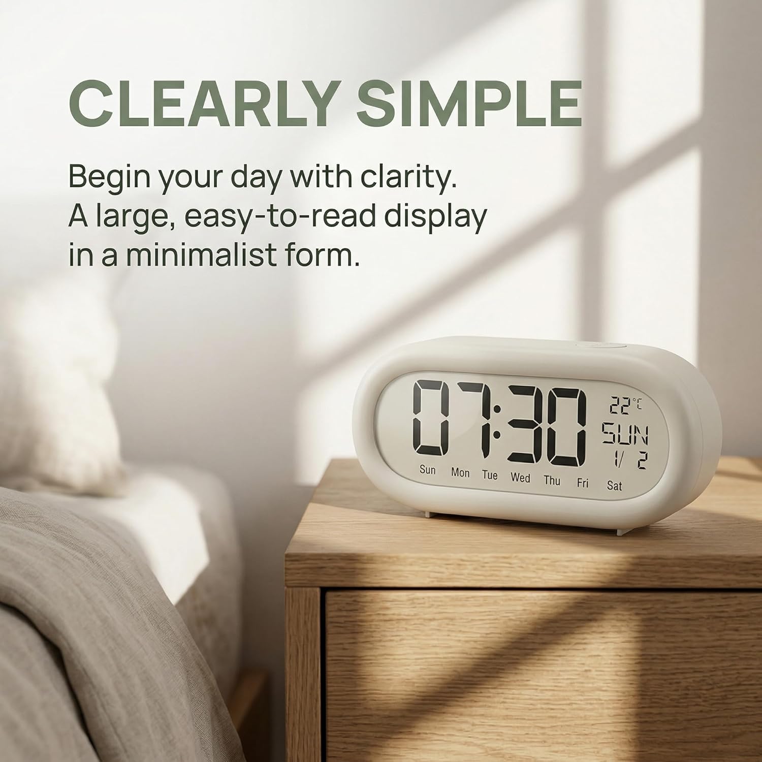 LCD Alarm Clock Digital Alarm  - огляд і ціна Office Tech Gadgets