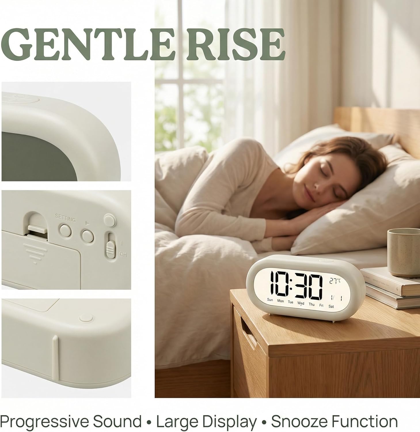 LCD Alarm Clock Digital Alarm  - огляд і ціна Office Tech Gadgets