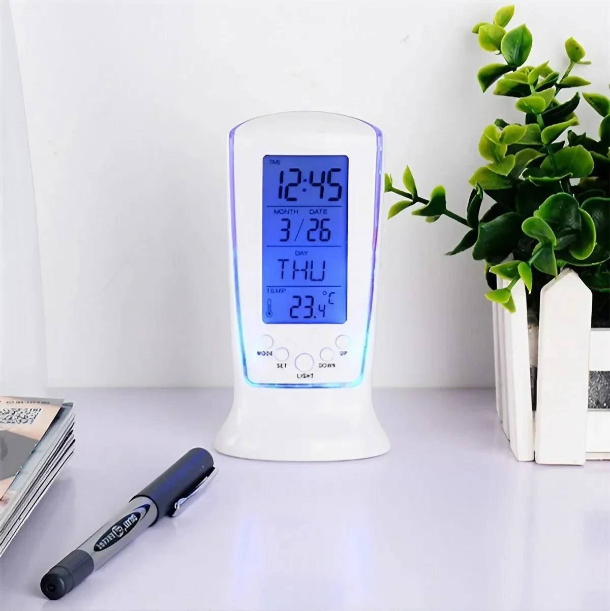 Calendar Clock Digital LED Clo - огляд і ціна Office Tech Gadgets