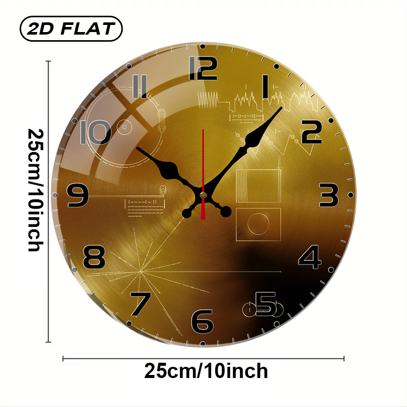 Tech Style Round Silent Acryli - огляд і ціна Tech Office Wall