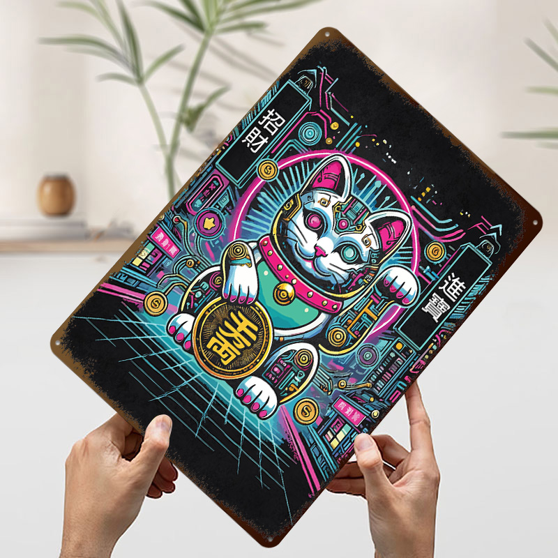Cyberpunk Maneki Neko - Tech F - огляд і ціна Tech Office Wall