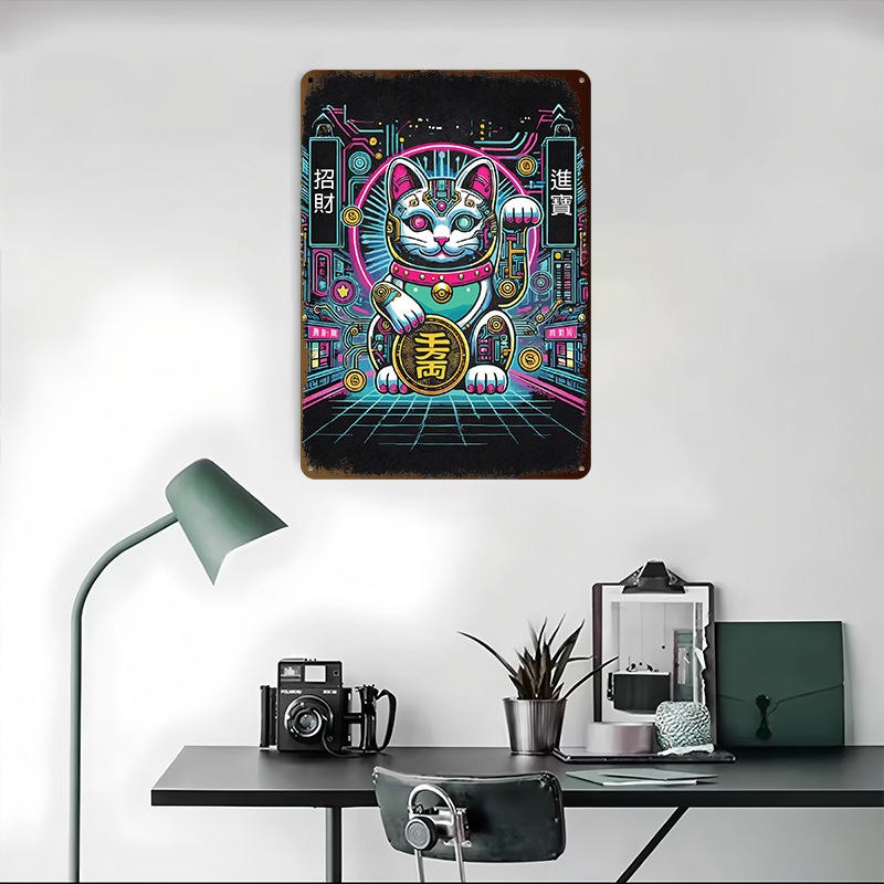 Cyberpunk Maneki Neko - Tech F - огляд і ціна Tech Office Wall