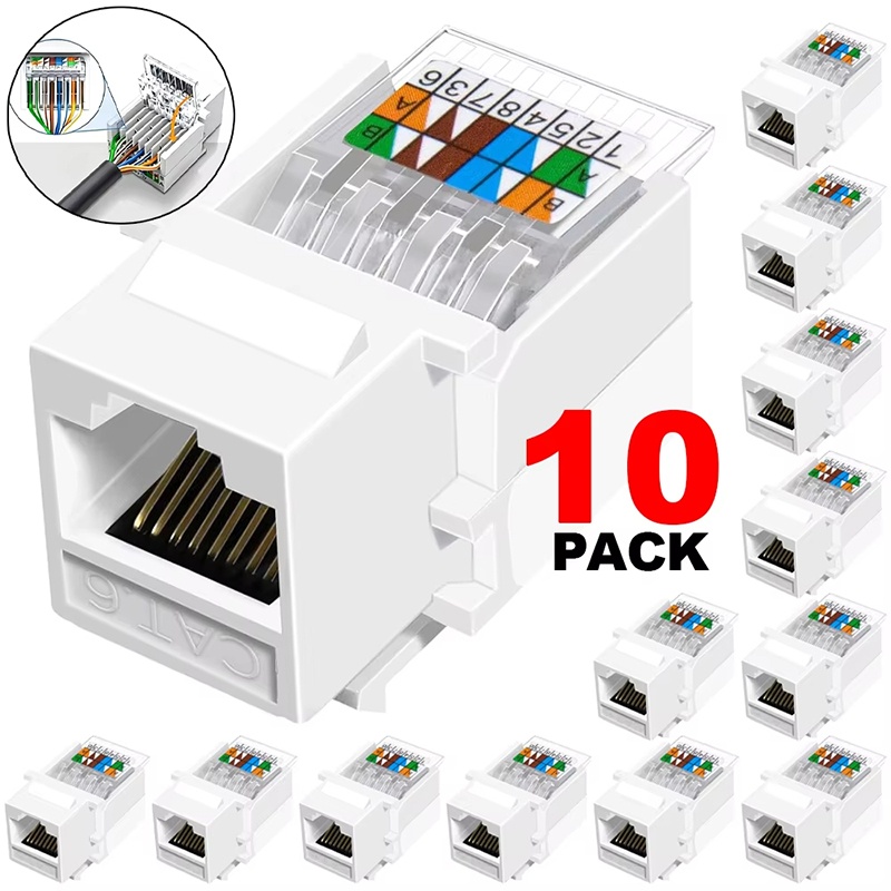 10pcs Cat6 RJ45 Network Module - огляд і ціна Patch Panel Cat6