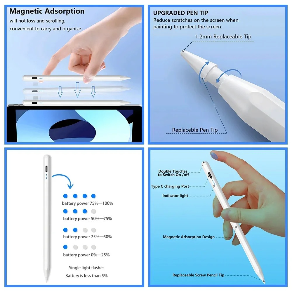 Stylus Pen for Apple Pencil LE - огляд і ціна Office Tech Gadgets