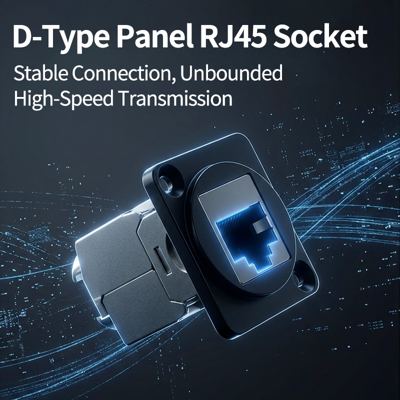 D-Type Panel Mount RJ45 Socket - огляд і ціна Patch Panel Cat6
