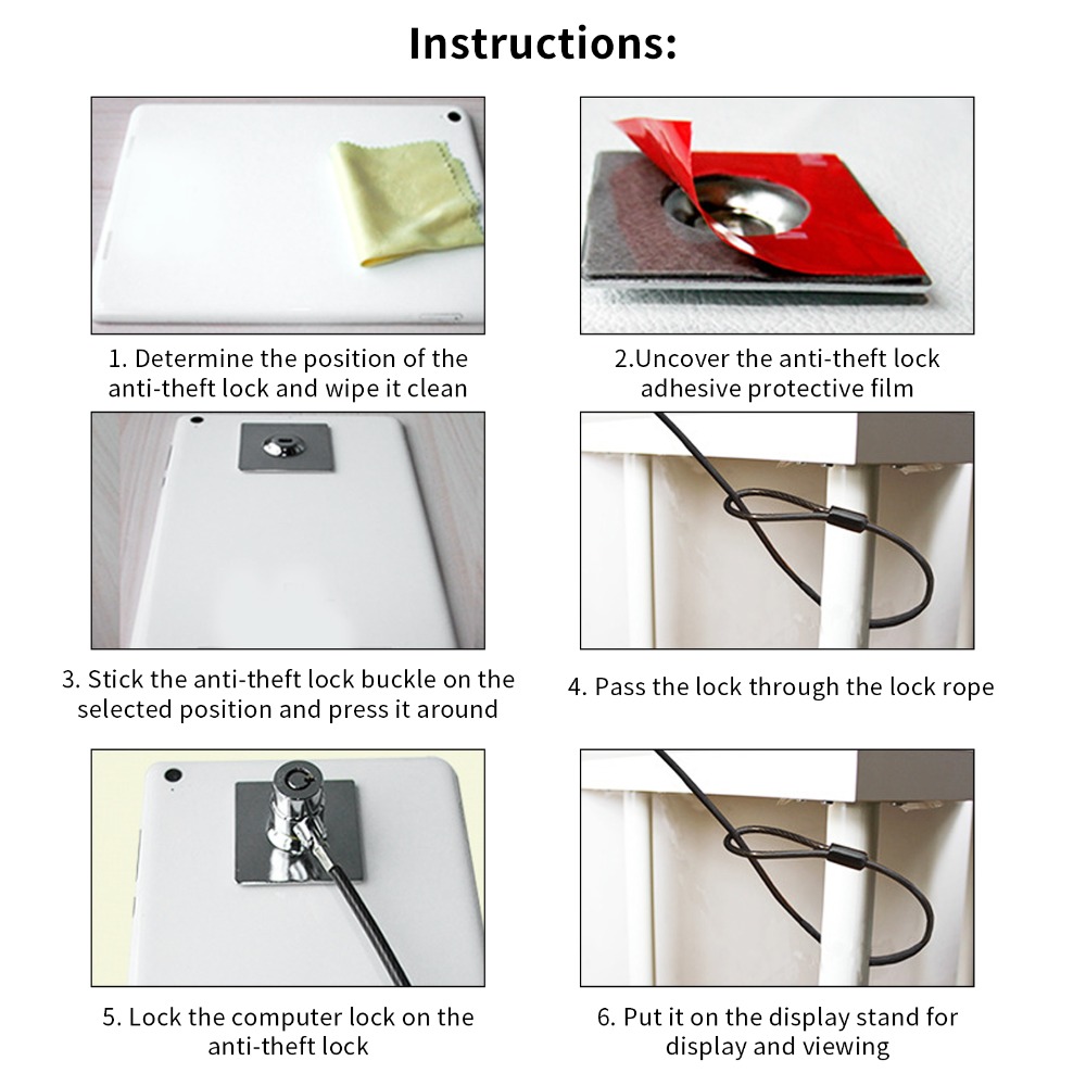 3*7 Keyhole Laptop Lock 2 m Ca - огляд і ціна Cable Lock Laptop
